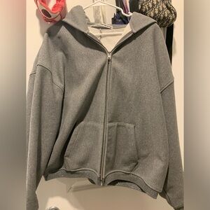Alexander wang Glitter zip up hoodie
